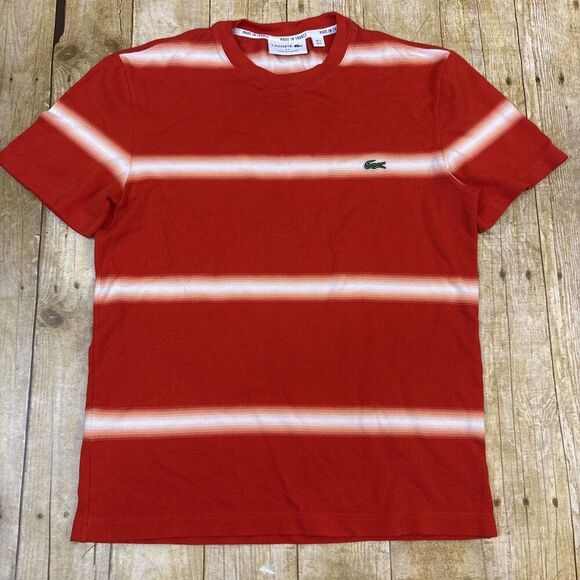 Lacoste Crewneck Ombre T Shirt Mens Size 3 Small - Picture 3 of 12